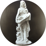 Statue of a woman and child