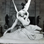 Statue of an Angel and woman